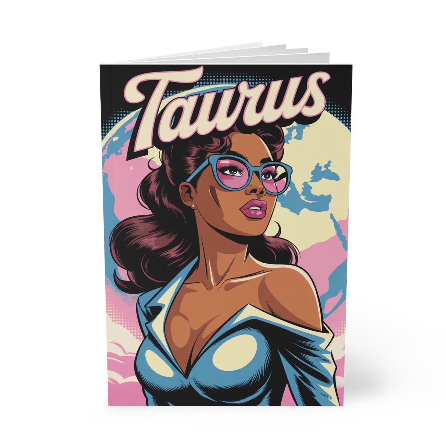 Earth Sign 🌏 Taurus A5 Softcover Notebook, Zodiac Journal
