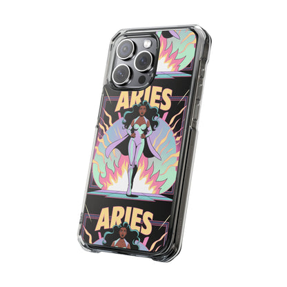 Aries MagSafe Phone Case, Clear Impact Case for Astrology Lovers
