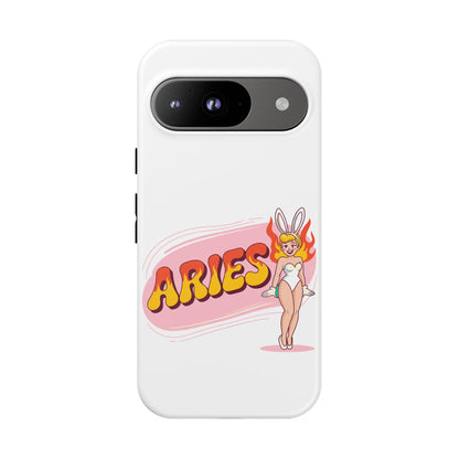 “ARIES” Cute Bunny Phone Case, Tough Phone Cover, Retro Style Case