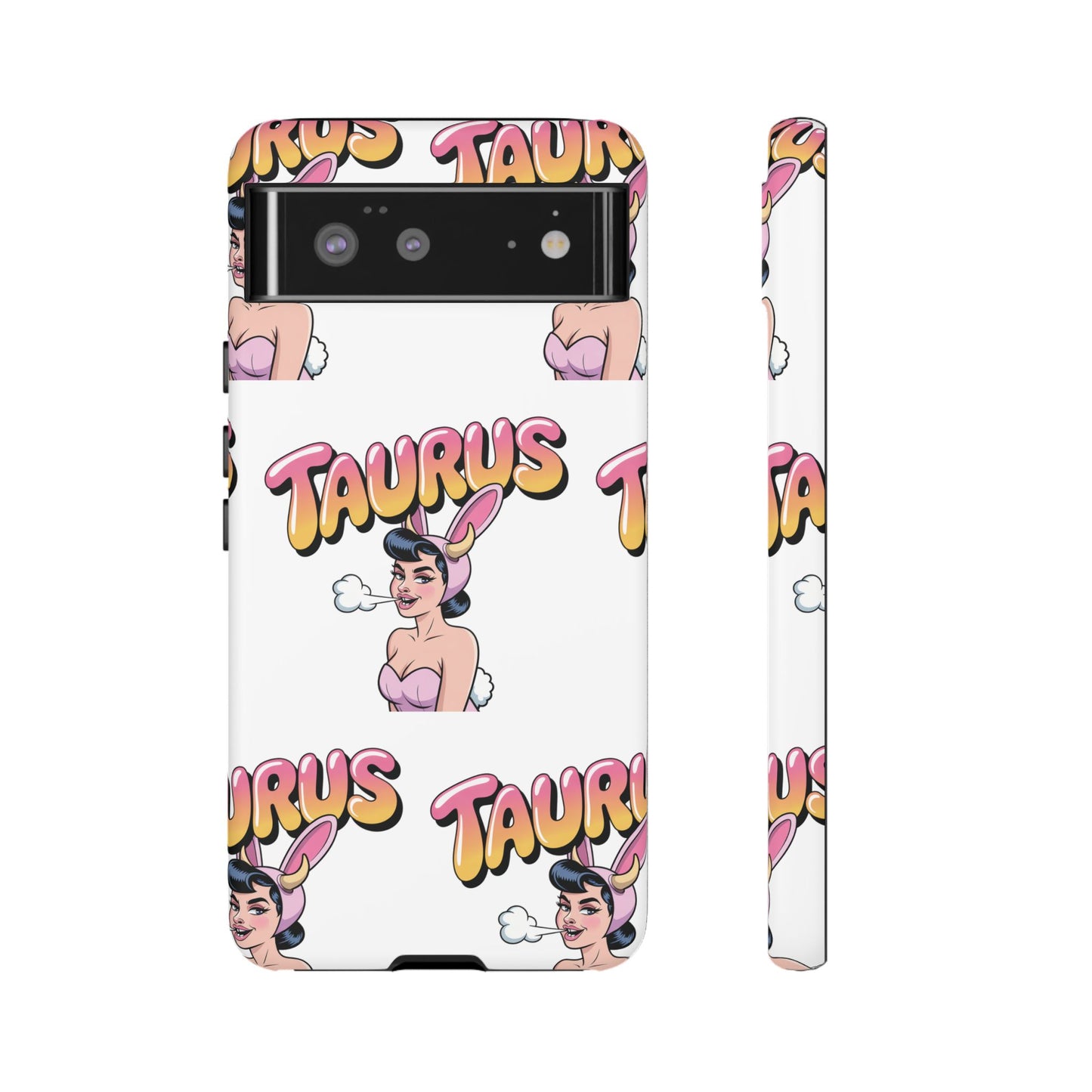 Stylish “Taurus” Phone Case, Cartoon Design