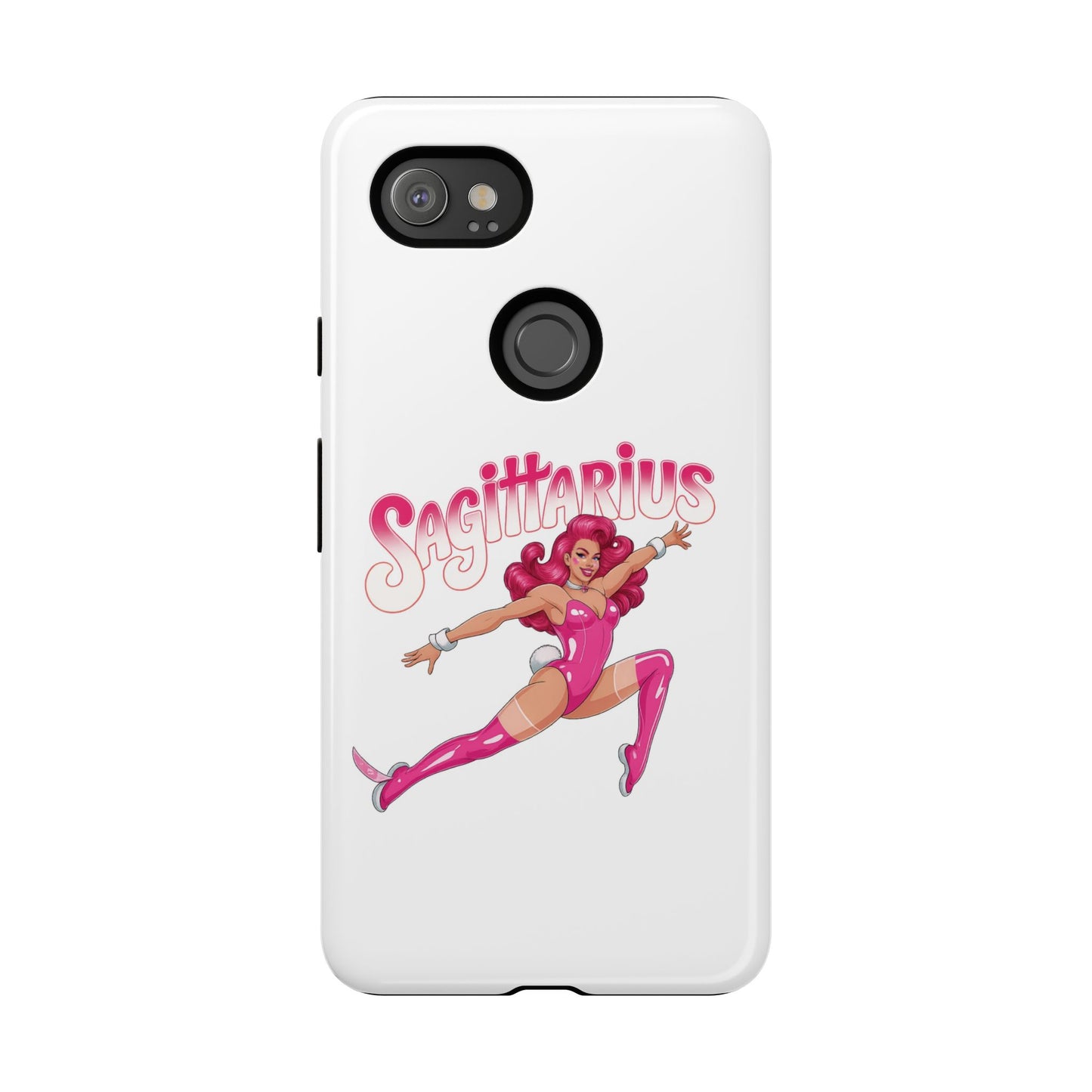 “Sagittarius” phone case Pink Dollar Bill Woman Bunny Costume