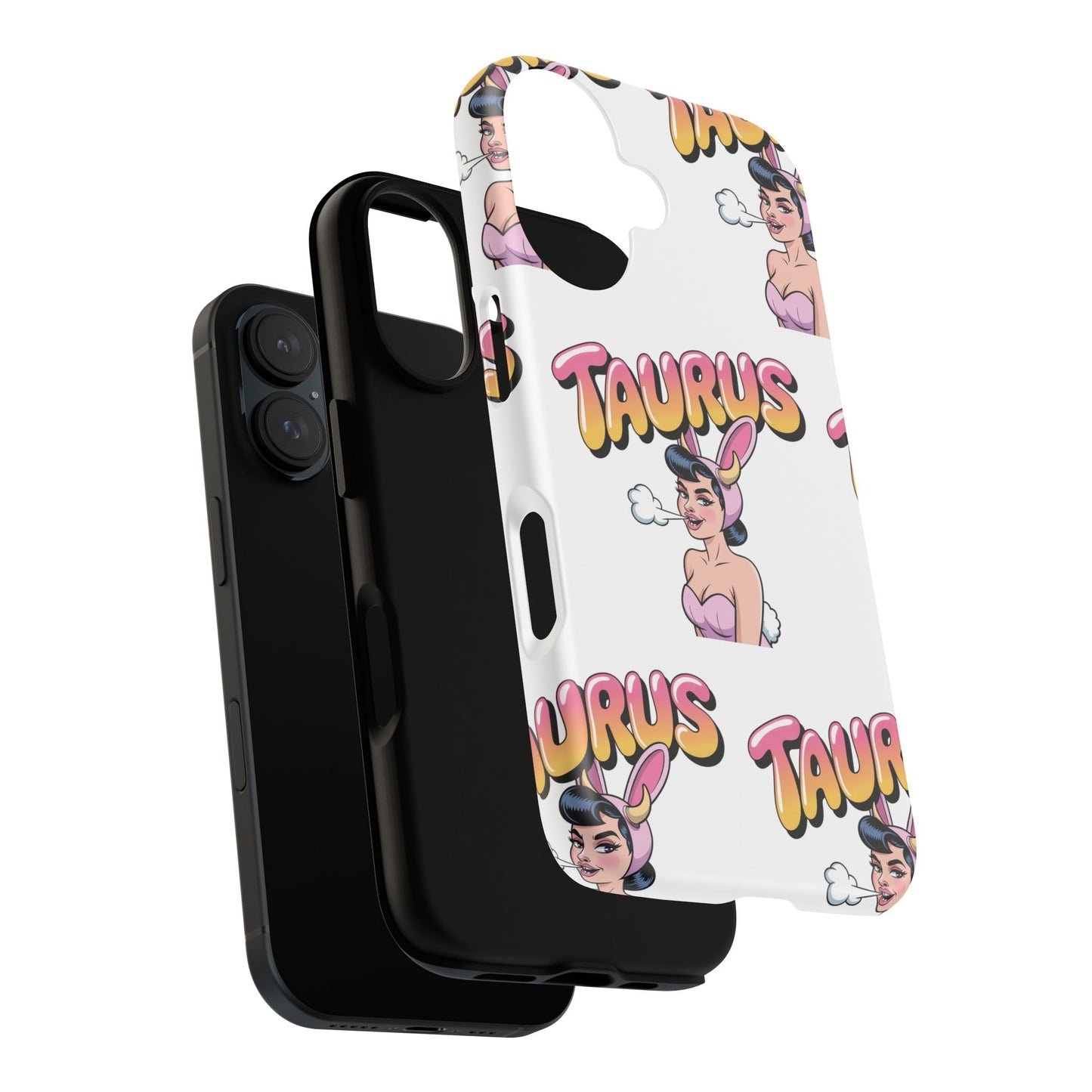 Stylish “Taurus” Phone Case, Cartoon Design