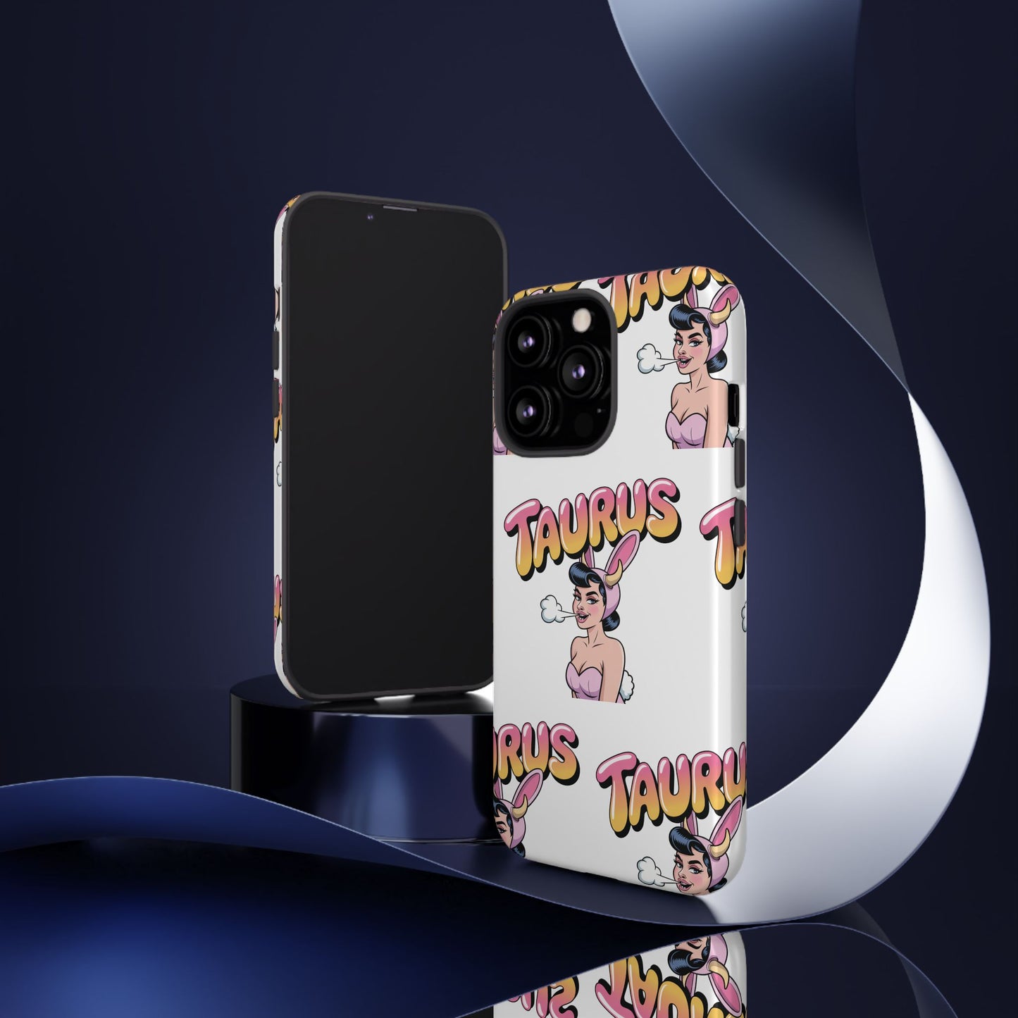 Stylish “Taurus” Phone Case, Cartoon Design
