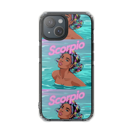 Scorpio Zodiac Clear MagSafe Phone Cases, Horoscope Cases