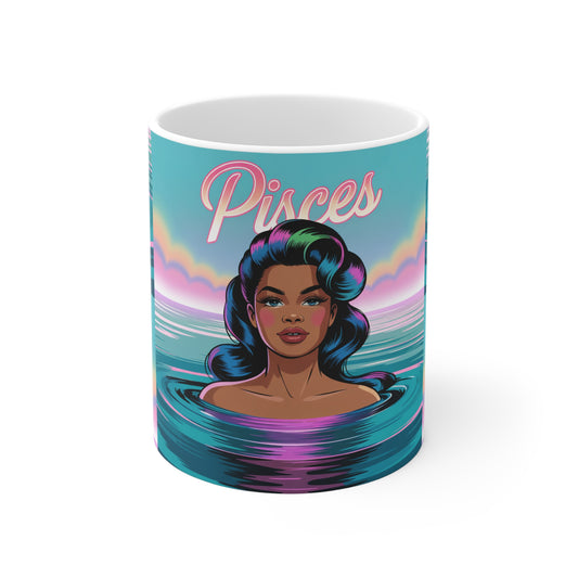 Pisces Zodiac Mug, Astrology Coffee Cup