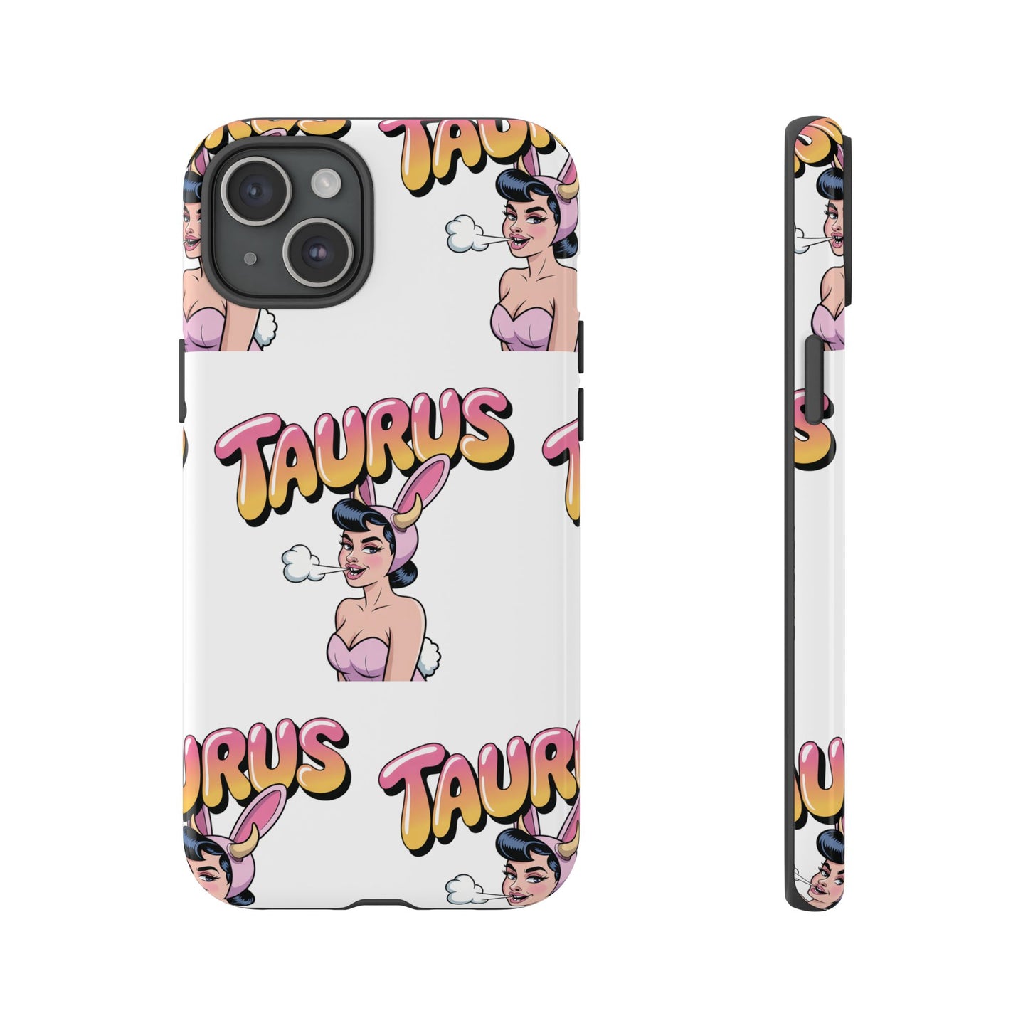 Stylish “Taurus” Phone Case, Cartoon Design