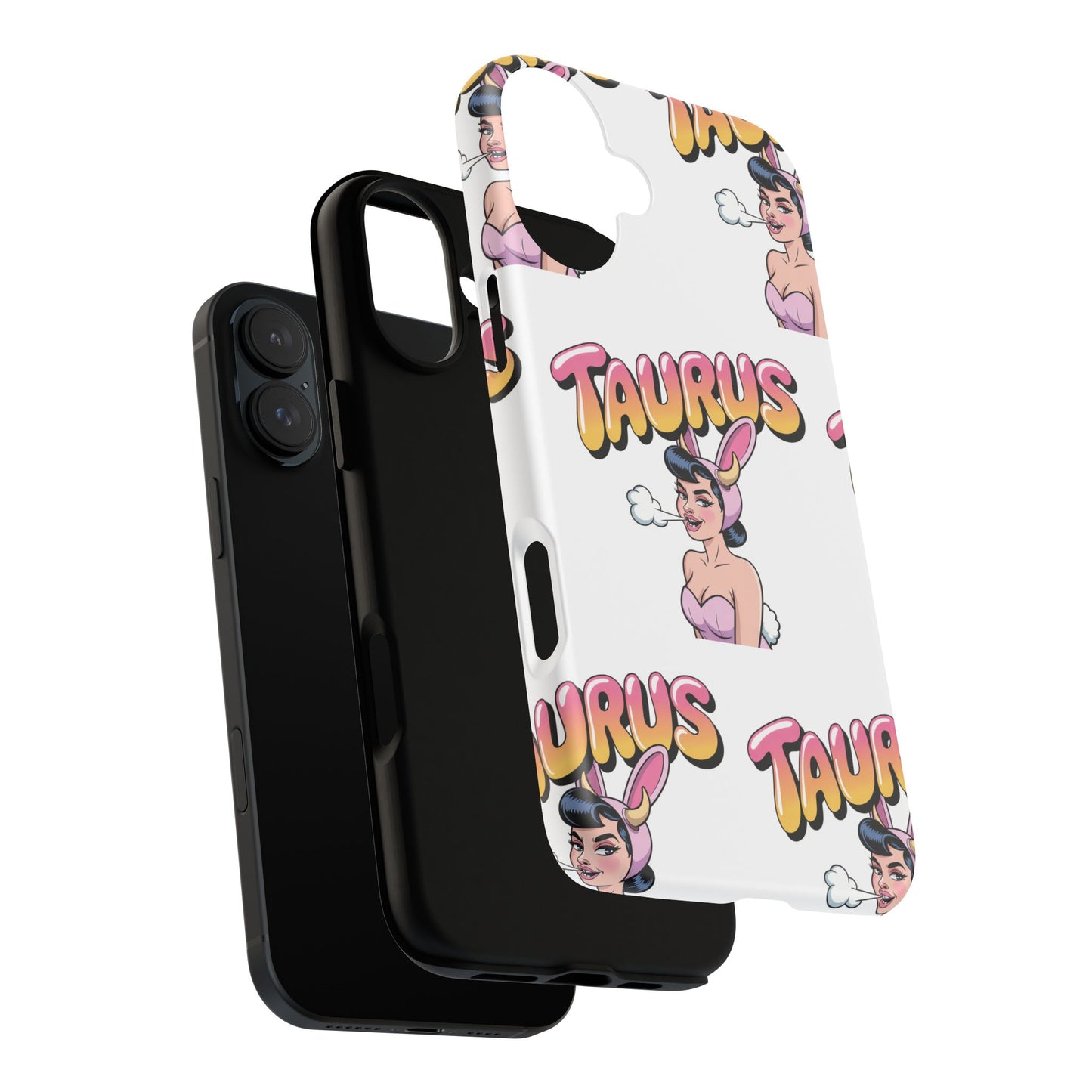 Stylish “Taurus” Phone Case, Cartoon Design
