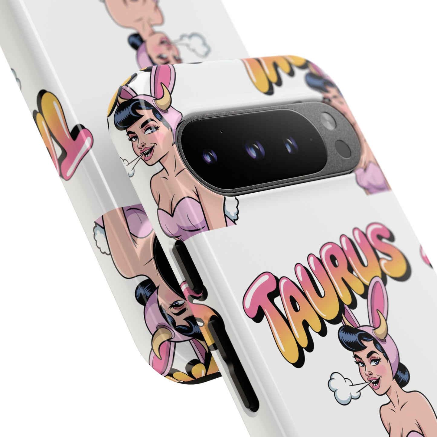 Stylish “Taurus” Phone Case, Cartoon Design