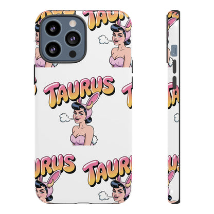 Stylish “Taurus” Phone Case, Cartoon Design