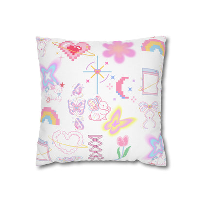 Whimsical Decorative Pillowcase, Colourful Home Decor