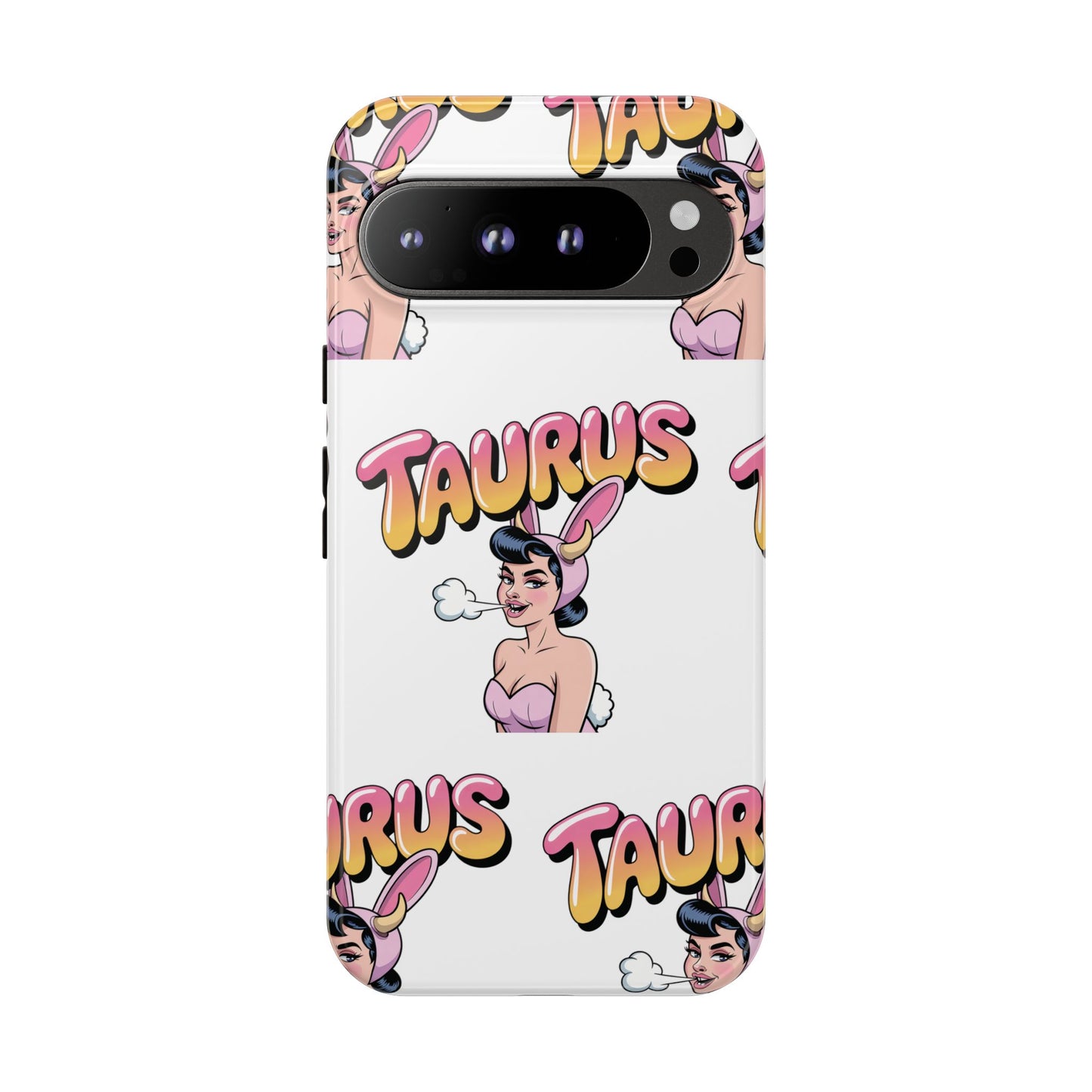 Stylish “Taurus” Phone Case, Cartoon Design