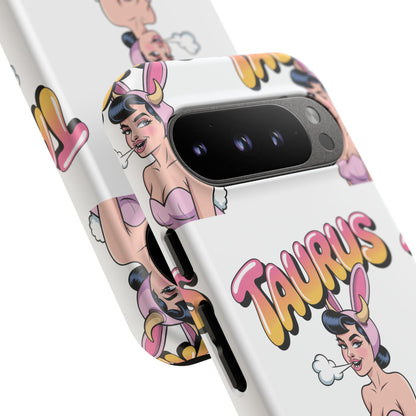 Stylish “Taurus” Phone Case, Cartoon Design