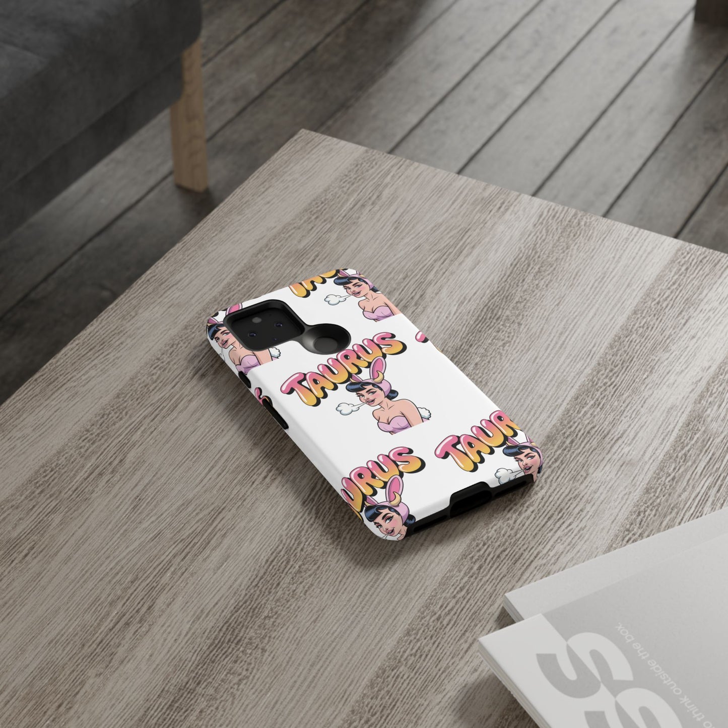 Stylish “Taurus” Phone Case, Cartoon Design
