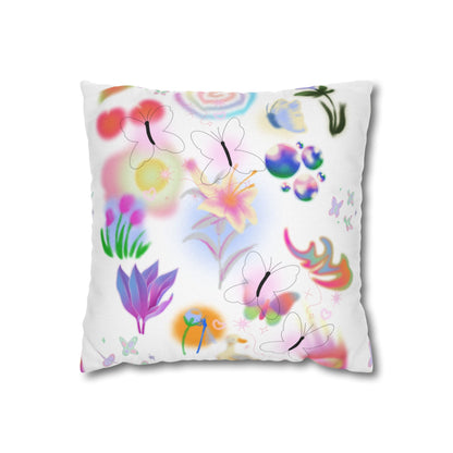 The Butterfly Pillowcase, Decorative Floral Pillow Cover