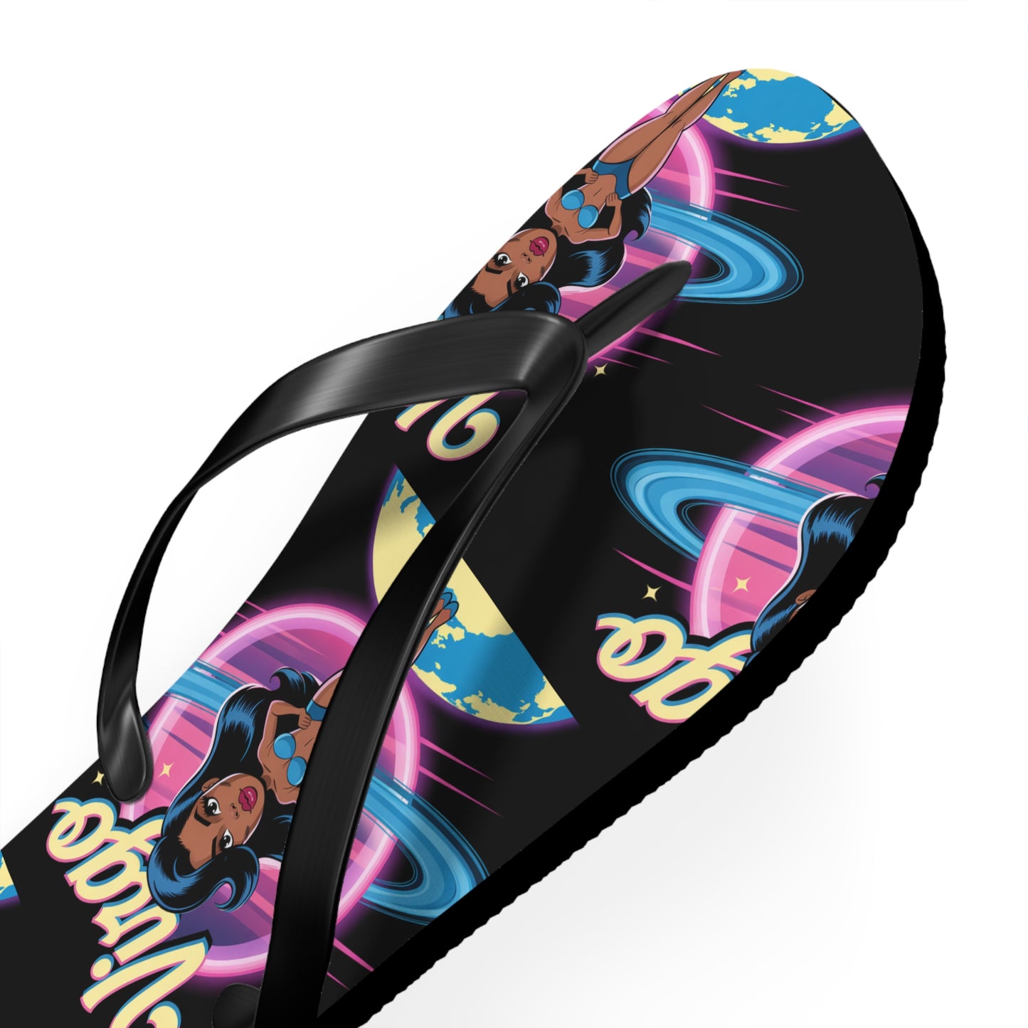 ‘VIRGO’ Cosmic Flip Flops, Beach Footwear, Summer Sandals