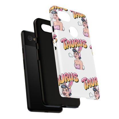 Stylish “Taurus” Phone Case, Cartoon Design