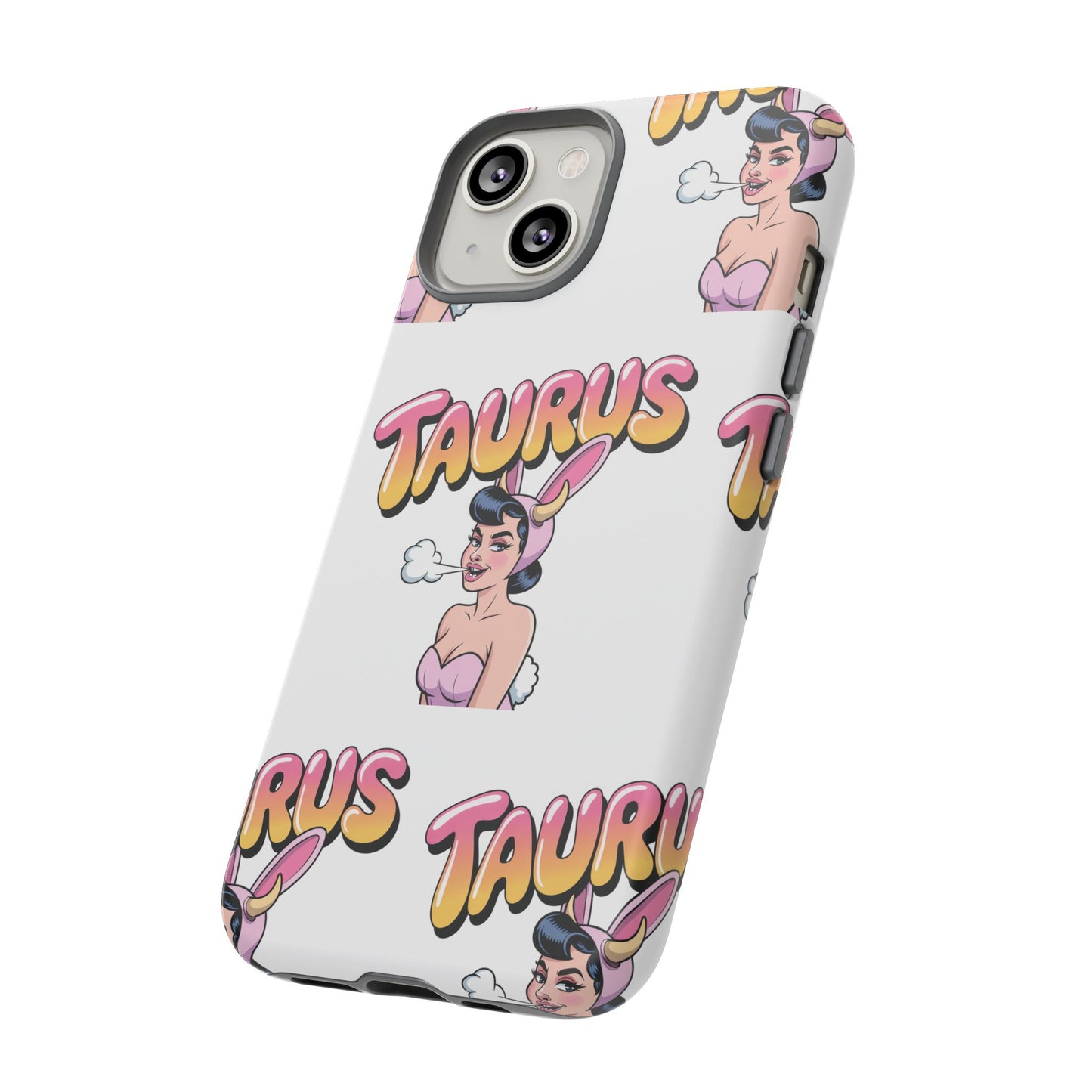 Stylish “Taurus” Phone Case, Cartoon Design