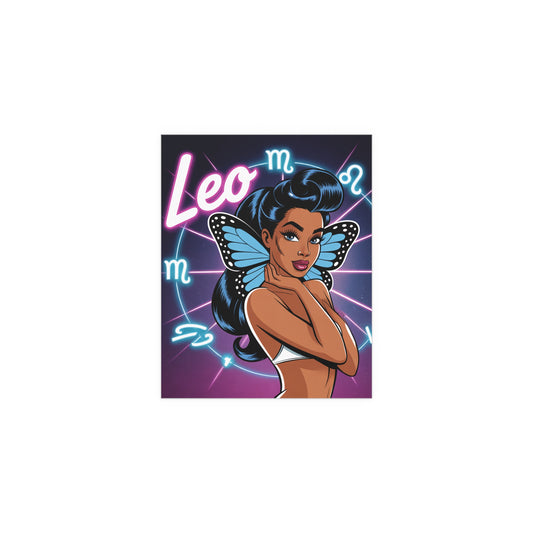 Leo Zodiac Sign Hanging Wall Art Poster
