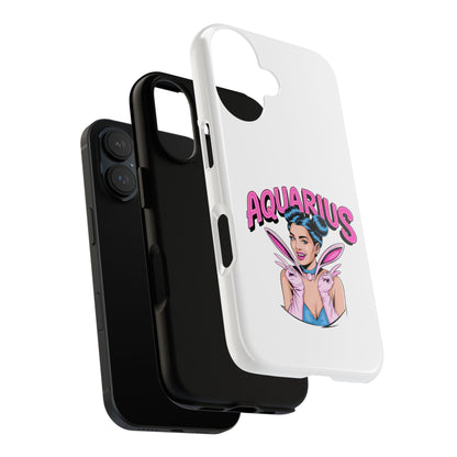 “AQUARIUS” Phone Case with Retro Look