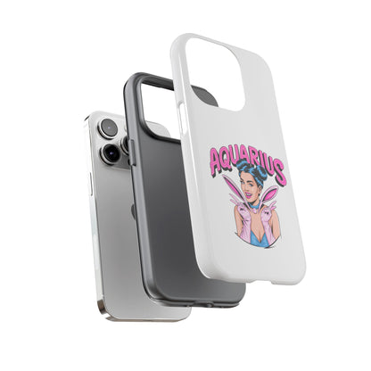 “AQUARIUS” Phone Case with Retro Look