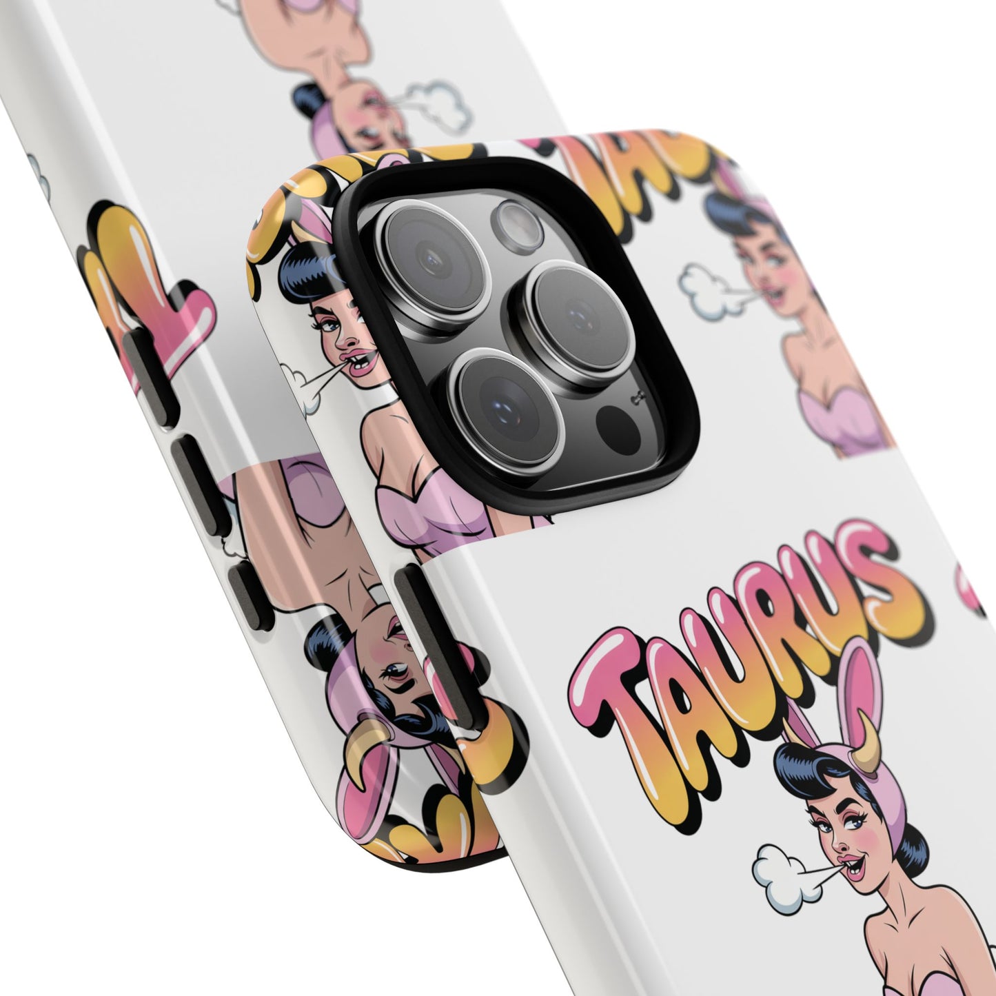 Stylish “Taurus” Phone Case, Cartoon Design
