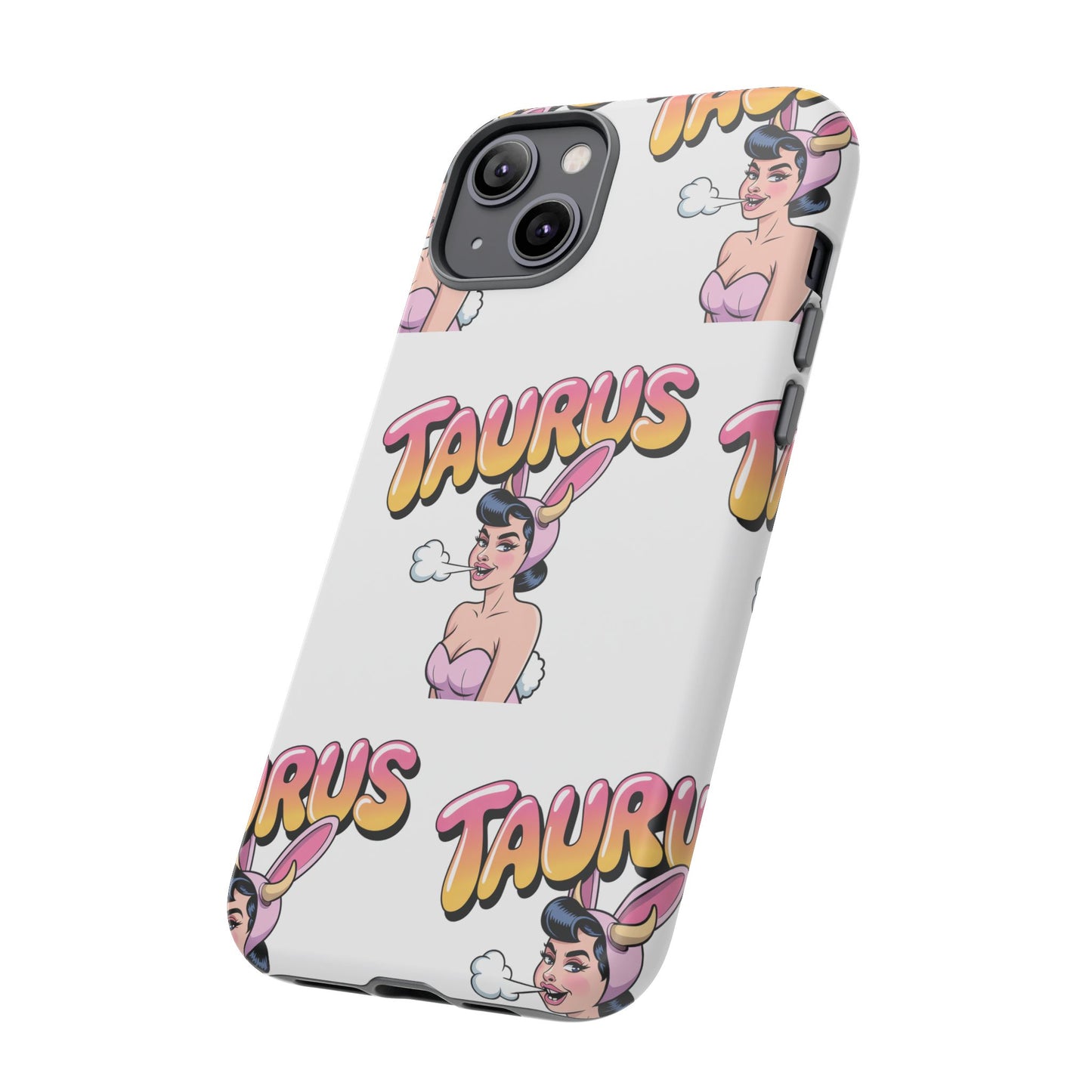 Stylish “Taurus” Phone Case, Cartoon Design