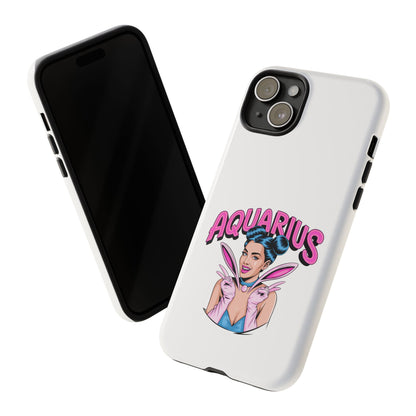 “AQUARIUS” Phone Case with Retro Look