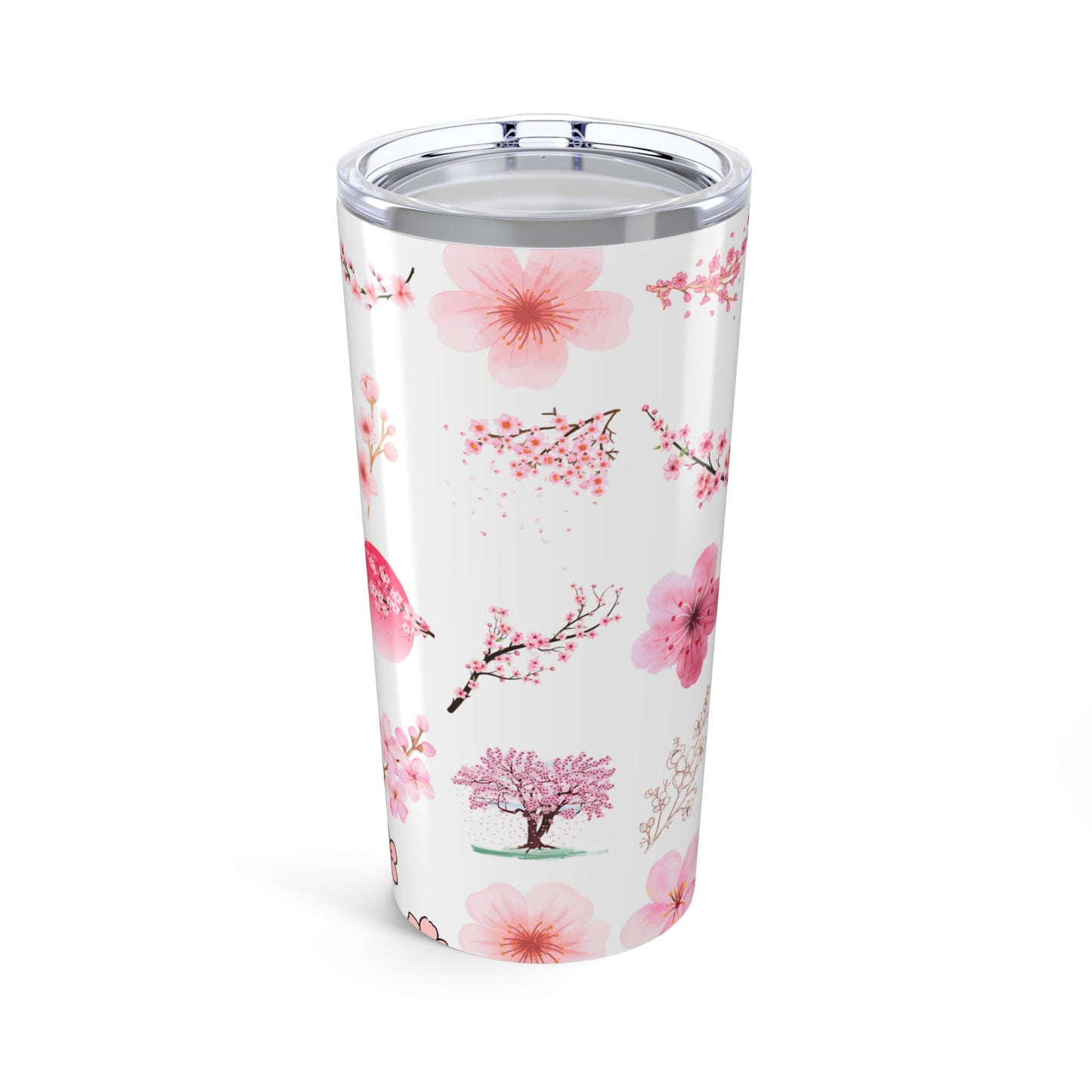 Cherry Blossom Tumbler 20oz | Floral Travel Mug