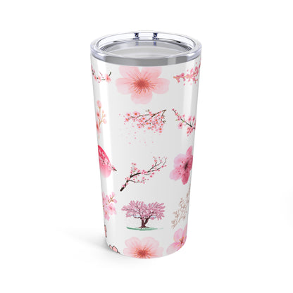 Cherry Blossom Tumbler 20oz | Floral Travel Mug