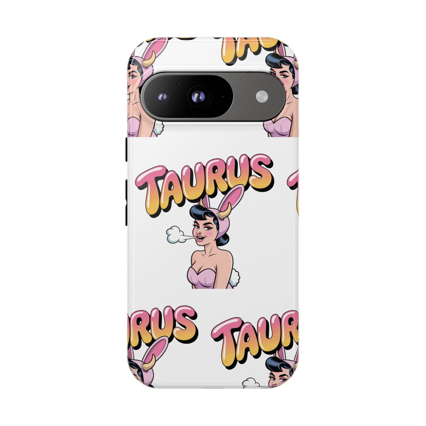 Stylish “Taurus” Phone Case, Cartoon Design