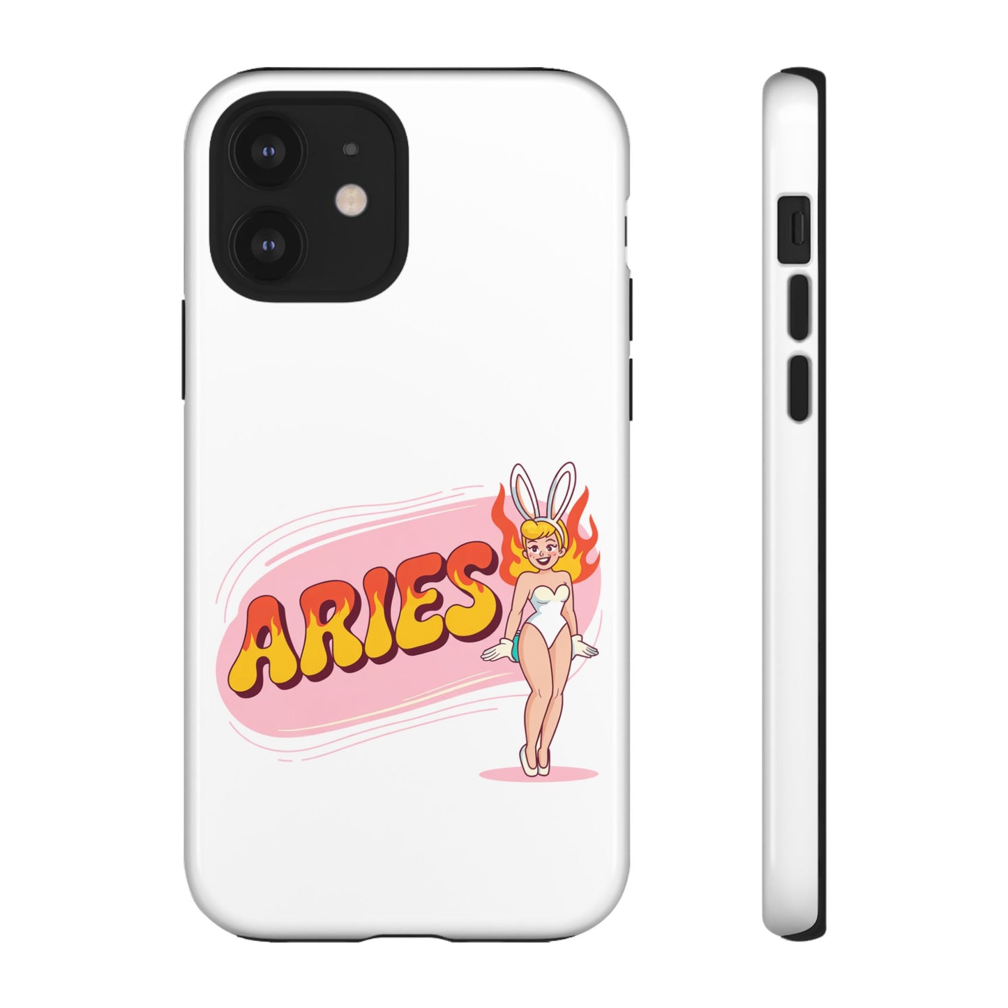 “ARIES” Cute Bunny Phone Case, Tough Phone Cover, Retro Style Case