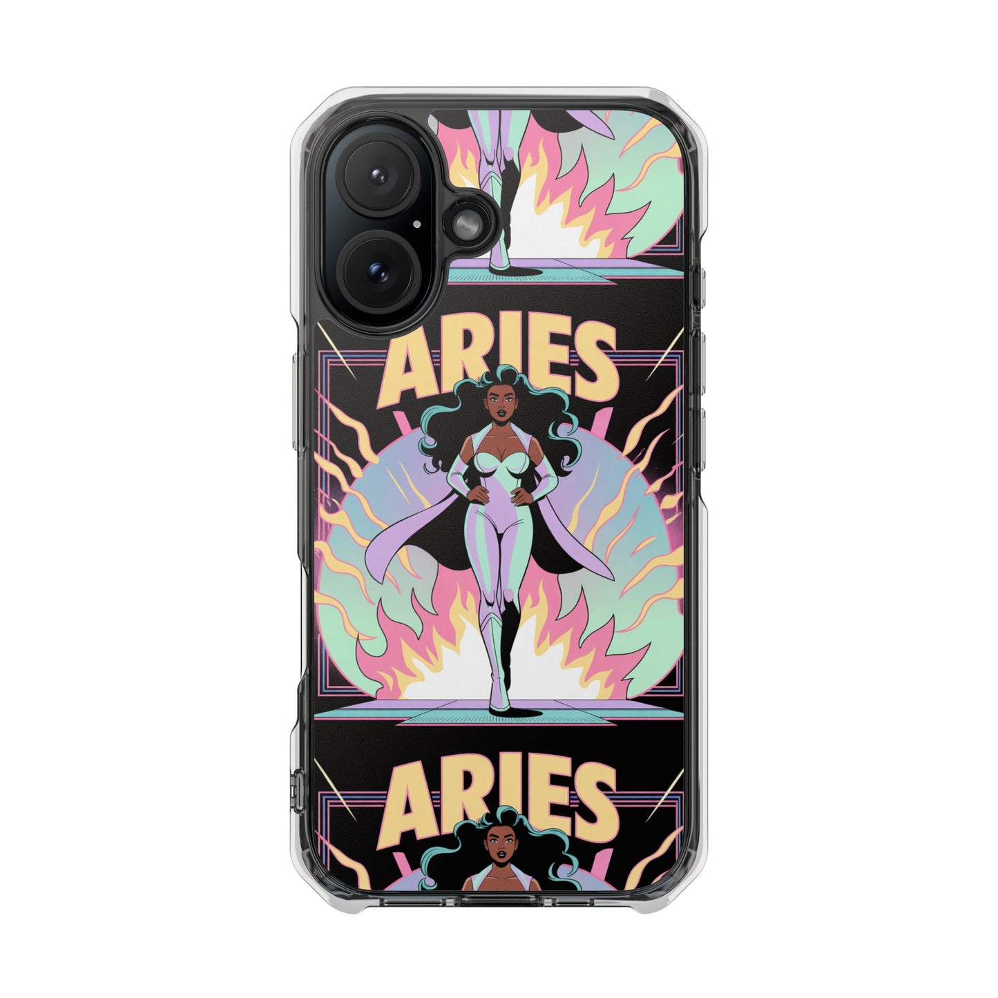 Aries MagSafe Phone Case, Clear Impact Case for Astrology Lovers