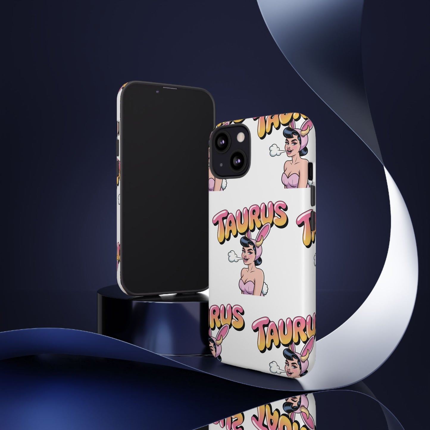 Stylish “Taurus” Phone Case, Cartoon Design