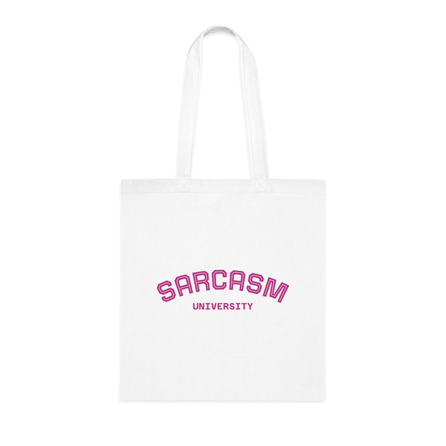 Sarcasm Cotton Tote Bag - Eco-Friendly Carryall