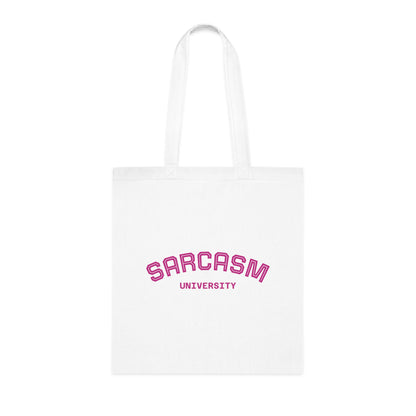 Sarcasm Cotton Tote Bag - Eco-Friendly Carryall