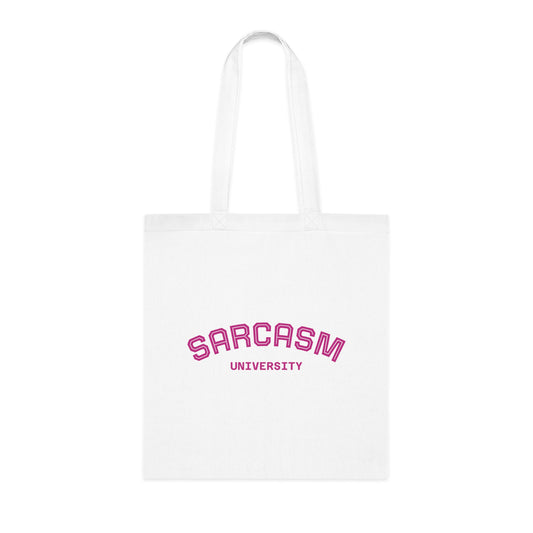 Sarcasm Cotton Tote Bag - Eco-Friendly Carryall