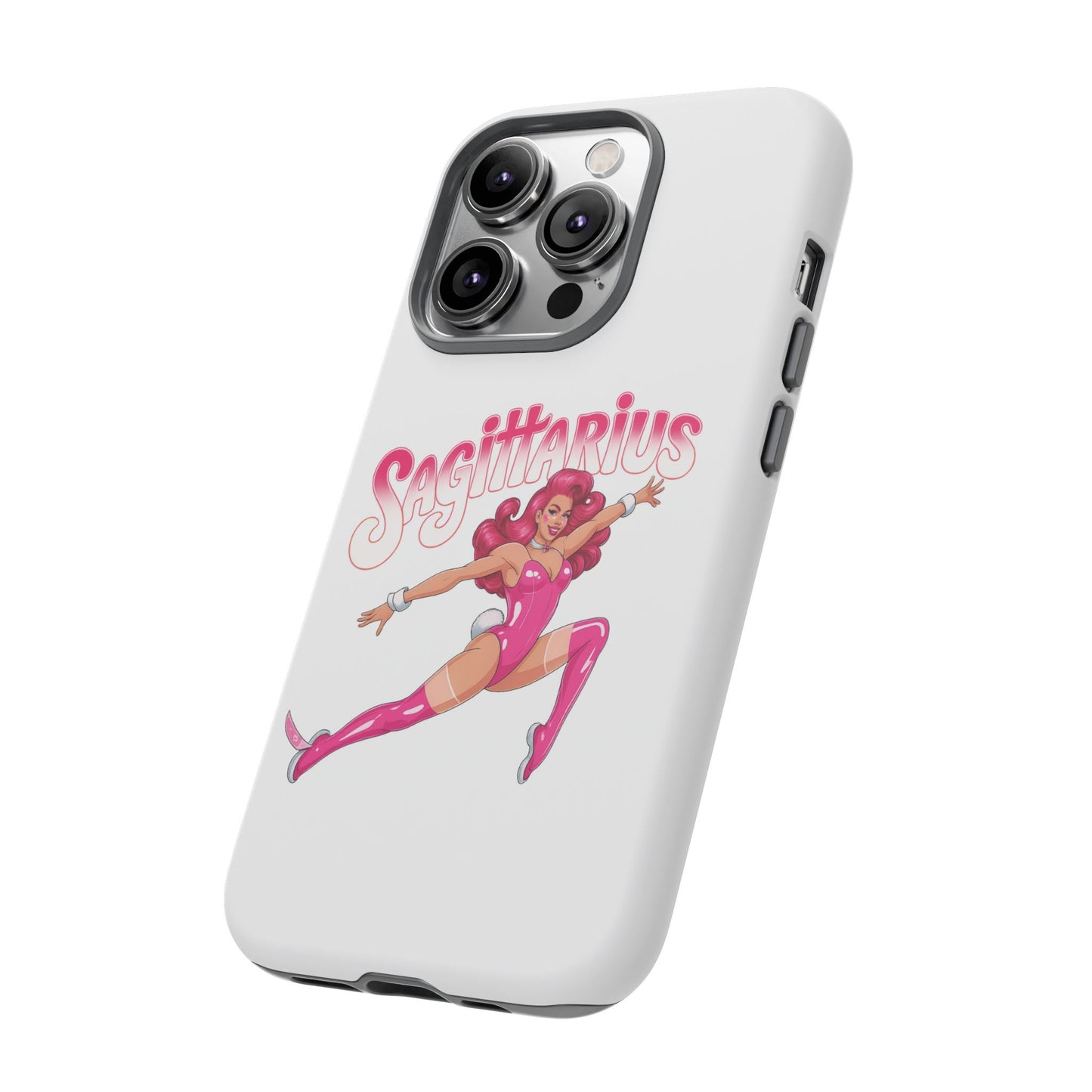 “Sagittarius” phone case Pink Dollar Bill Woman Bunny Costume