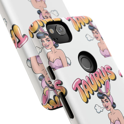 Stylish “Taurus” Phone Case, Cartoon Design