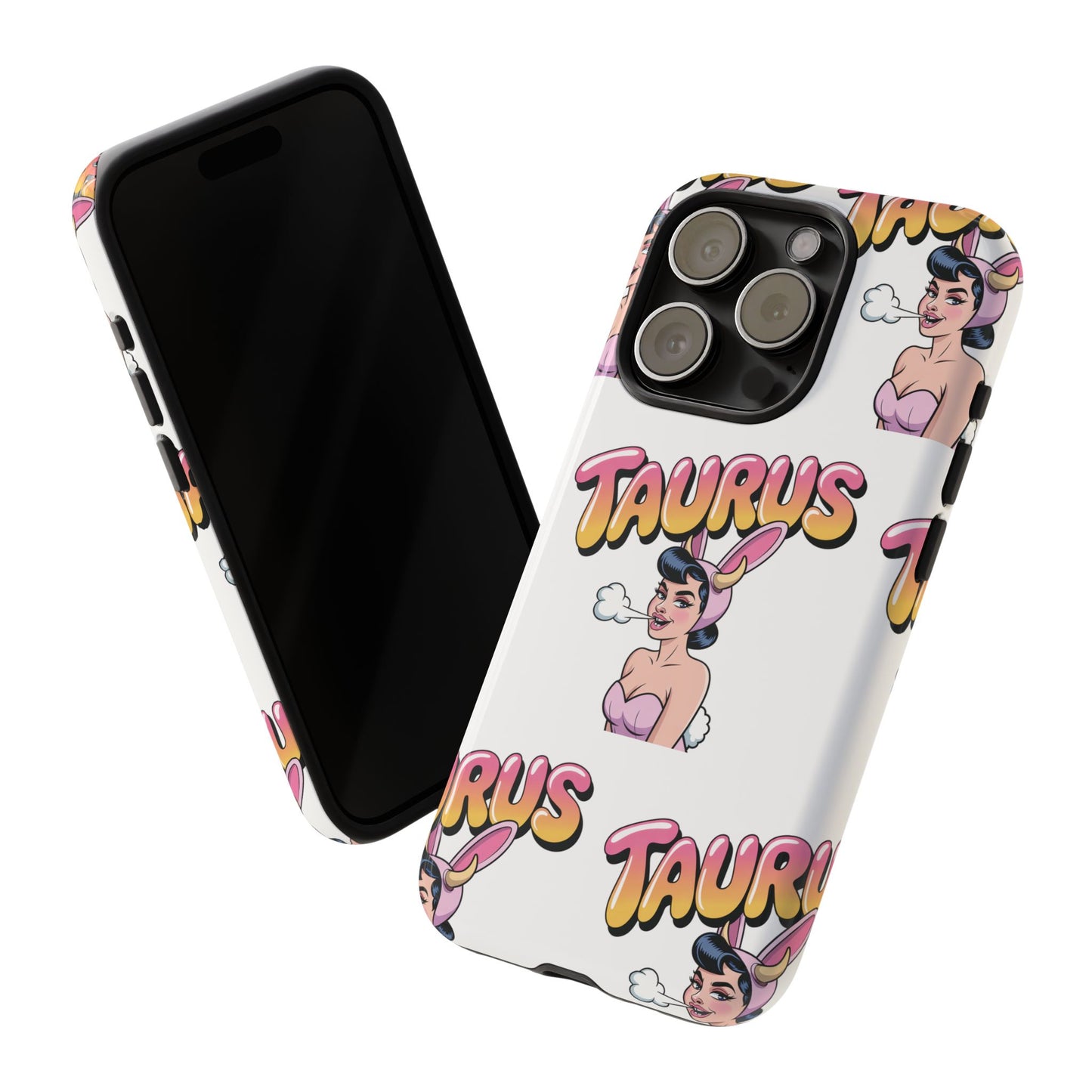 Stylish “Taurus” Phone Case, Cartoon Design