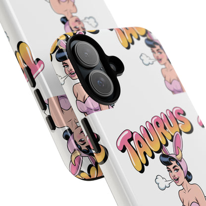 Stylish “Taurus” Phone Case, Cartoon Design