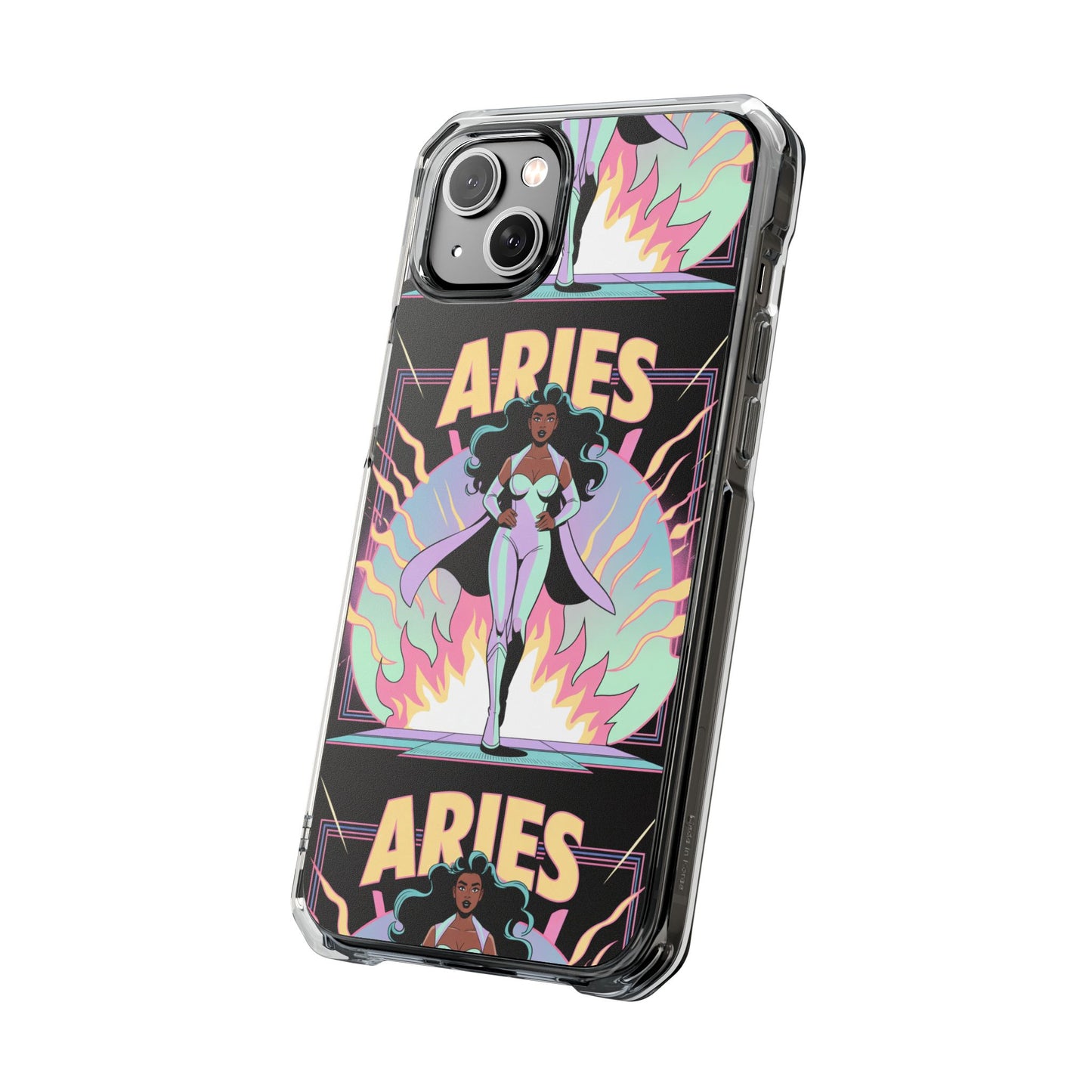 Aries MagSafe Phone Case, Clear Impact Case for Astrology Lovers