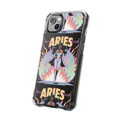 Aries MagSafe Phone Case, Clear Impact Case for Astrology Lovers