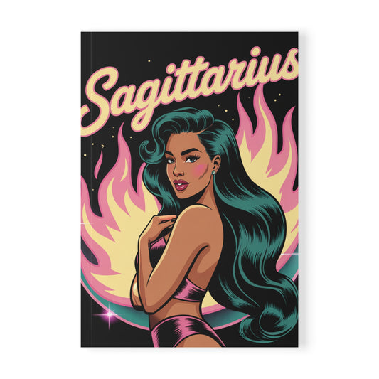 Fire Sign 🔥 Sagittarius Softcover Notebook, Zodiac Journal, Astrology Gift