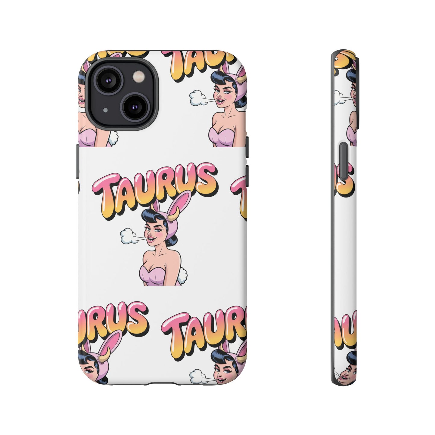 Stylish “Taurus” Phone Case, Cartoon Design