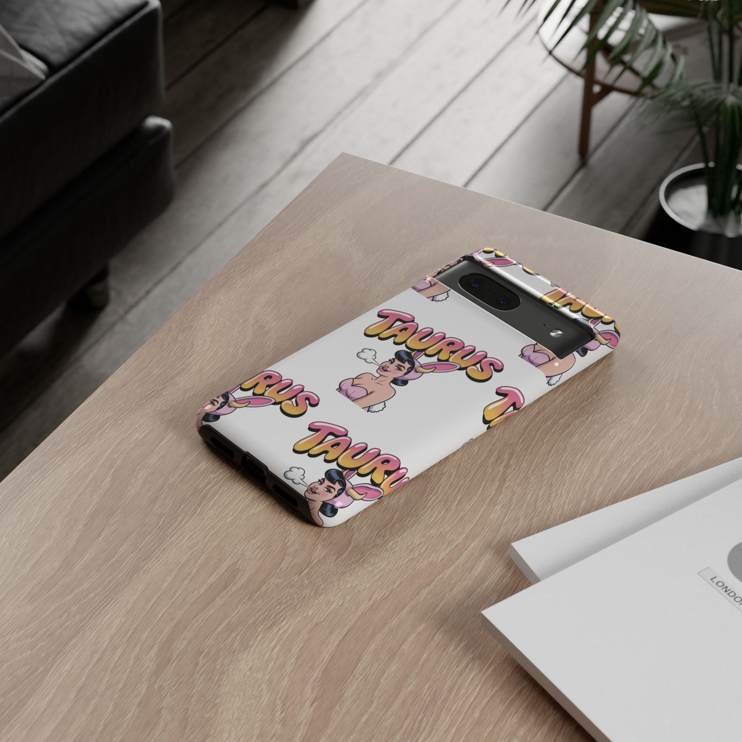 Stylish “Taurus” Phone Case, Cartoon Design