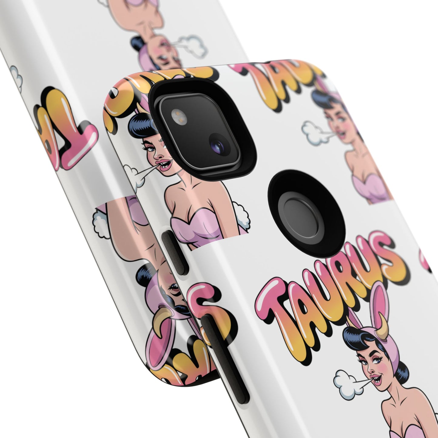 Stylish “Taurus” Phone Case, Cartoon Design