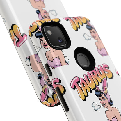 Stylish “Taurus” Phone Case, Cartoon Design