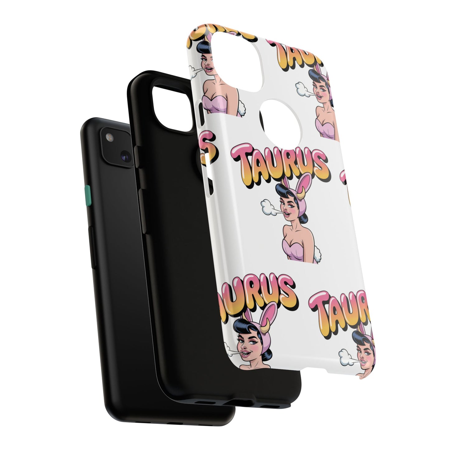 Stylish “Taurus” Phone Case, Cartoon Design