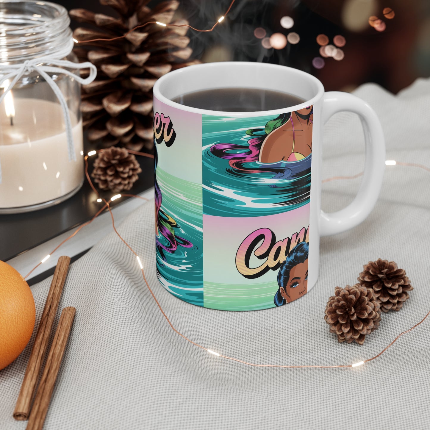 “CANCER” Astrology Coffee Mug, Zodiac Sign Gift