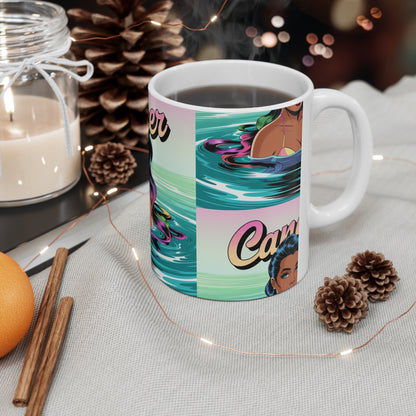 “CANCER” Astrology Coffee Mug, Zodiac Sign Gift